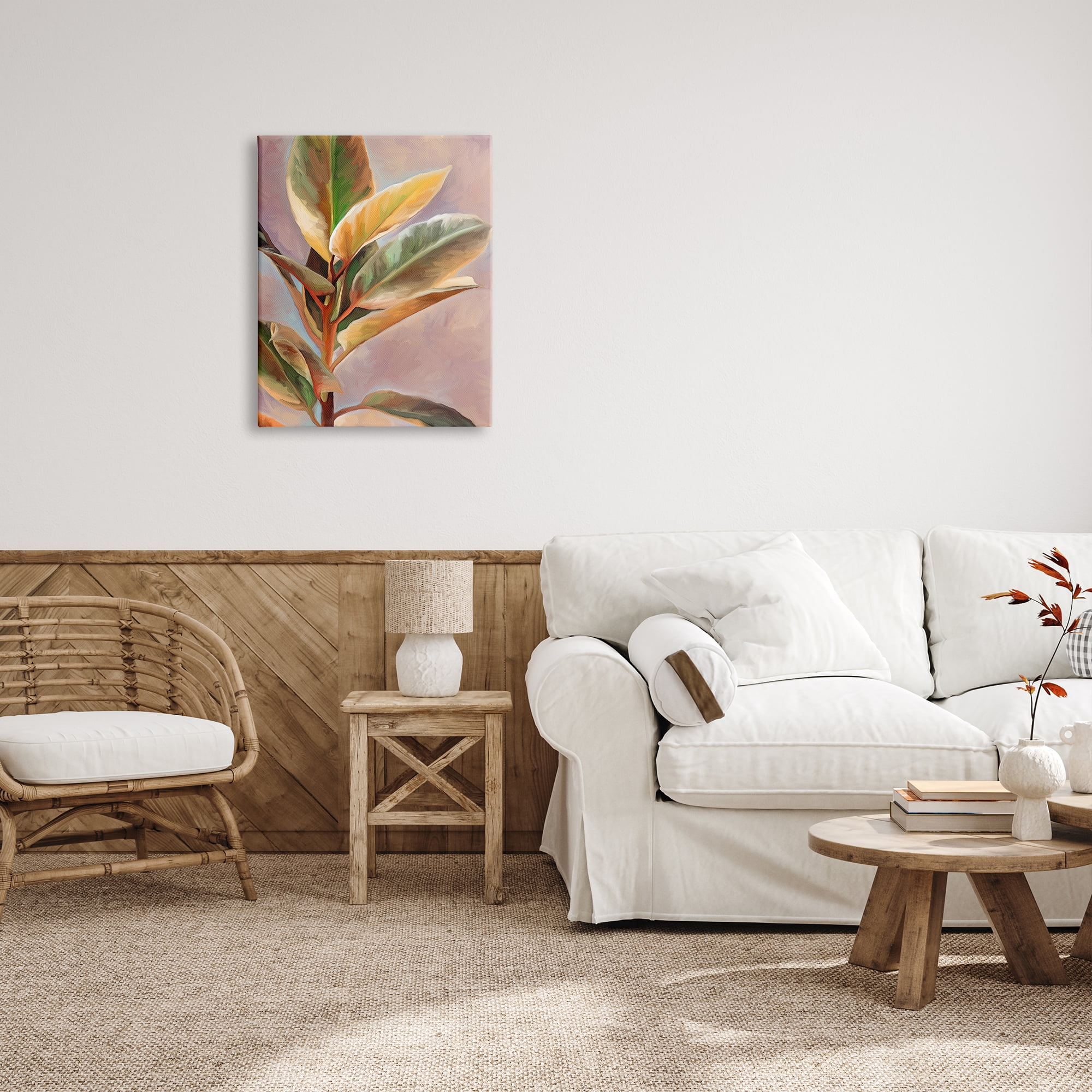Stupell Industries House Plant Painting Botanical & Floral Painting Gallery Wrapped Canvas Print Wall Art, 24 x 30