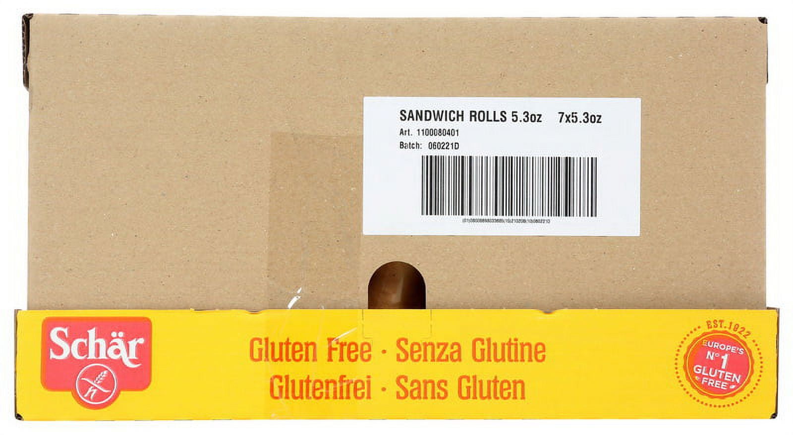 Schar Gluten Free Sandwich Rolls, 5.3 oz - Case of 7