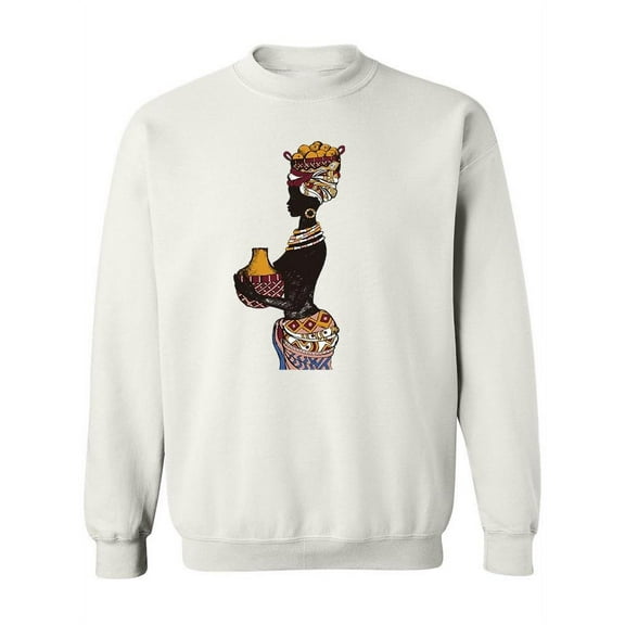 African Woman And A Vessel Sweatshirt Women -Image by Shutterstock, Female x-Large