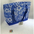 thumbnail image 7 of Floral Tote Bag  Reusable Eco Bags Grocery Beach  Blue, 7 of 7