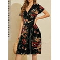 thumbnail image 4 of Dresses for Women Casual Dresses V-Neck Party Summer Dress 2023 with Pockets, 4 of 5