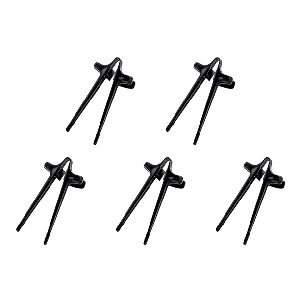 Palillos para dedos - Patatas fritas para dedos Clip para refrigerios para jugadores (negro)