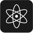 thumbnail image 1 of Retro Atomic Atom Symbol Coaster Anti Scalding Absorbent Cup Coasters, for Dining Room, Kitchen, Office 6 Pcs, 1 of 8