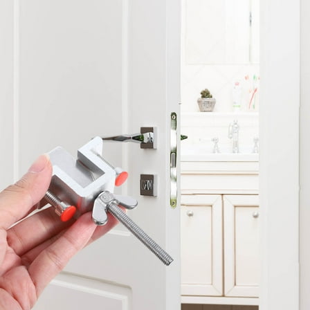 TEHAUX Portable Door Lock Home Outdoor Security Door Lock Travel Hotel Room Lock