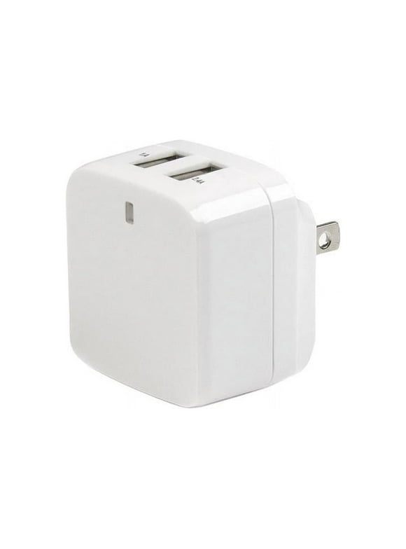StarTech USB2PACWH Travel USB Wall Charger - 2 Port - White - Universal Travel Adapter - International Power Adapter - USB Charger