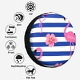 thumbnail image 6 of Kdxio Pink Flamingo for Tire Cover Wheel Protectors Tyre Covers Weatherproof Wheel Covers Universal Fit for Trailer Rv SUV Truck Camper Travel Trailers 17 inch, 6 of 8