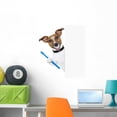 thumbnail image 1 of Perfect Smile Dog Wall Decal by Wallmonkeys Peel and Stick Graphic (36 in H x 22 in W) WM62177, 1 of 4