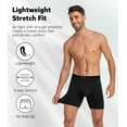 thumbnail image 7 of ANLIQI Mens Underwear Soft Bamboo Rayon Boxer Briefs Breathable Open Fly Underwear Multipack(3Black,L), 7 of 7