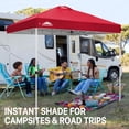 thumbnail image 3 of EAGLE PEAK 8 x 8 Pop Up Canopy Tent Instant Outdoor Canopy Easy Set-up Straight Leg Folding Shelter, 3 of 10