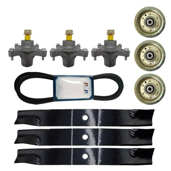 Proven Part Deck Rebuild Kit Blades Pulley Spindles Belt Fits 119-8820 117-7268 Compatible With Toro Timecutter