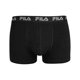 thumbnail image 2 of FILA Calzoncillos de hombre, paquete de 5 - cintura con logo, urbano, algodón stretch, liso Negro L (Large), 2 of 3