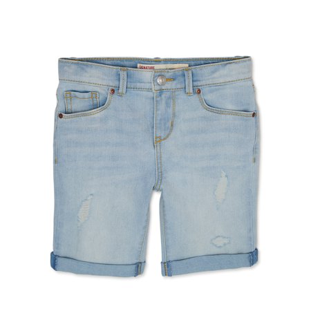 Signature by Levi Strauss & Co. Girls Denim Bermuda Shorts, Sizes 5-18