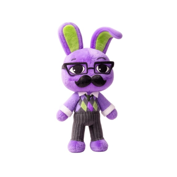 13.8 Inch Cute Animal Hospital Plush Doll, Lovely Office Purple Bunny Plushies Toys for Movie Night, Cuddly Soft Stuffed Animal Throw Pillow, Funny Gifts for Birthday Emotional Support Plush Toys