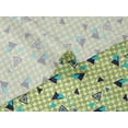 thumbnail image 5 of oneOone Velvet Olive Drab Fabric Chevron & Triangle Geometric Sewing Craft Projects Fabric Prints By Yard 58 Inch Wide, 5 of 5