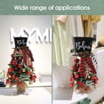 thumbnail image 6 of Biplut Xmas Tree Topper Classic Plaid Ribbon Festival Party Decorative Props Tree Ornament Cute Top Hat Christmas Tree Top Decoration Holiday Supplies (Black), 6 of 13