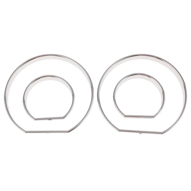 Bisel de Indicador de Dial de Tablero de Plástico Y Anillos Cromados para E46 -06 Yotijar Anillos del dial de calibre Ajuste del bisel