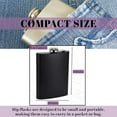 thumbnail image 2 of Father's Day Flask for Liquor and Funnel - 8 oz Leak Proof Stainless Steel Pocket Hip Flask with Screw Cap Gift for Men Fathers Day Wine Gift, Grandpa Flask, Stepdad Outdoor Gifts, 2 of 6