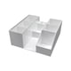 thumbnail image 2 of Organizador de pestañas, caja de almacenamiento, soporte para cosméticos, exhibidor acrílico, suministros de belleza transparente blanco, 2 of 9