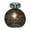 Black, variant on LYINGF Spherical Modern Semi-Flush Mount Ceiling Lampshade - Crystal Small Light Cover with Semi-Hollow Design, Easy to Install Universal Fit Ceiling Lamp Shade (Bulb Not Included)