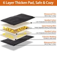 thumbnail image 5 of Petbank Pet Heating Pad, 18"X28" Dog Cat Self-Warming Bed, Electric Pet Heating Pads with 12 Temperature Modes, 12H timer, Indoor Outdoor Pet Heating Mat with Chew Resistant Cord, Gray, 5 of 7