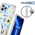 thumbnail image 5 of Good Vibes Clear Case for iPhone 13 Pro,Aesthetic Art Design Case for Men Women,Unique Soft Transparent TPU Bumper Case Cover, 5 of 5