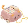 thumbnail image 1 of Kids Cute Mobile Phone Toy 16 Different Functions Simulation Cat Phone Car for Children, 1 of 7
