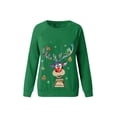 thumbnail image 2 of Yuemengxuan Christmas Fashion Sweatshirt, Cute Cartoon Print Long Sleeve Round Neck Pullover, 2 of 3