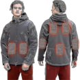 thumbnail image 1 of Chaqueta calefactable, chaqueta calefactora impermeable de invierno para exteriores, chaqueta calefactora, 1 of 1