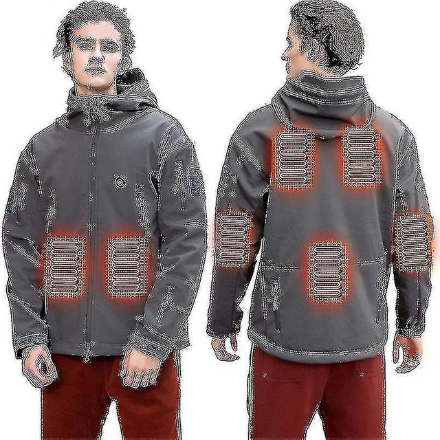 Chaqueta calefactable, chaqueta calefactora impermeable de invierno para exteriores, chaqueta calefactora