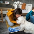 thumbnail image 4 of TIELUTT Indoor Cat Interactive Cat Realistic Moving Funny Washable Cow Dog for Medium Dogs Talking Dog for Aggressive Chewers Rope for Puppies Dog Stimulation for Small Dogs Large Dog Indestructible, 4 of 7