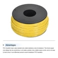 thumbnail image 3 of Uxcell 20AWG Stranded Wire Hookup 30M/100ft Yellow, Electrical Wire UL1007 Spool, 3 of 6