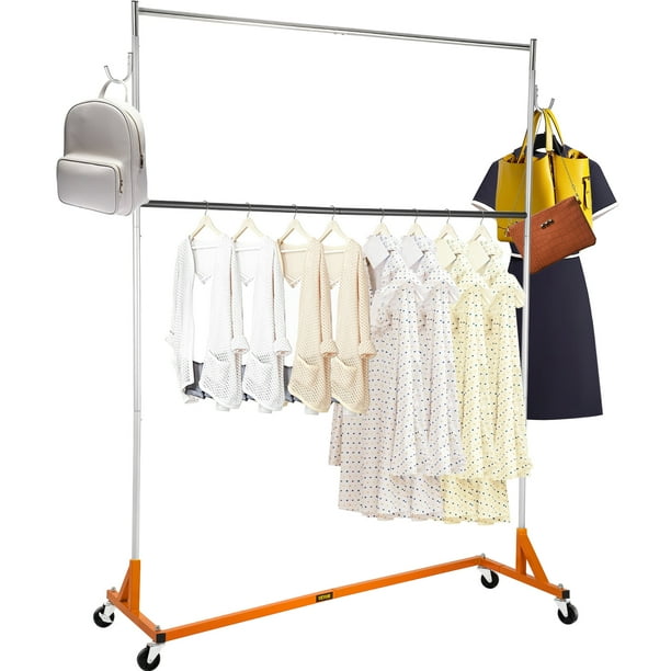 Vevor Z Rack Industrial Grade Base Garment Height Adjustable Rolling Sy Vevor Z Rack Industrial Grade Base, Z Rack Garment Rack