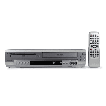 Restored Emerson EWD2003 DVD/VCR Combo Player w/ Original Remote, Manual, A/V Cables, & HDMI Converter