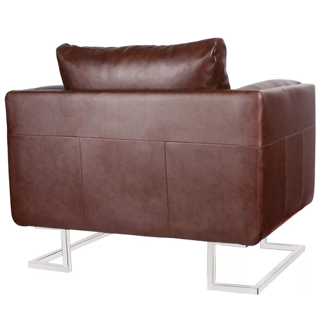 Kepooman Modern Bar Stool Chair for Bar Bedroom, Brown Kepooman Modern Bar Stool Chair for Bar Bedroom, Brown