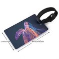 thumbnail image 2 of Sikiie Abstract Line Turtle Luggage Tags Privacy Cover ID Label Suitcase Tags Identifiers For School Bags,Suitcases, 2 of 7