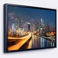 thumbnail image 4 of Design Art Philadelphia Skyline at Night Framed Canvas Art Print, 4 of 5
