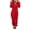 Red, variant on Ltctricy Hoodies Jumpsuits for Women Fleece Warm Long Sleeve Rompers Fuzzy Soft Loungewear Sleepwear with Pockets