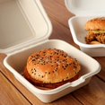 thumbnail image 2 of Caja de embalaje desechable, caja con cerradura, lonchera para llevar, lonchera de pulpa para hamburguesas, lonchera degradable y extensible para tartas, 2 of 4