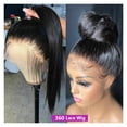thumbnail image 3 of Bone Straight Human Hair Wigs 360 Transparent Lace Frontal Wig for Women Lace Front Human Hair Wigs Pre Plucked Wig, 3 of 6