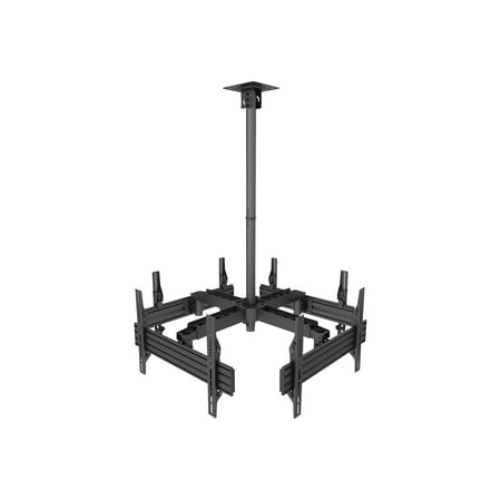 UPC: 0810041731760 | Mount-It! Tilt and Swivel Ceiling Quad TV Mount 66 Lbs. Max. (MI-514)