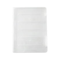 Weloille Storage Boxes Home Organizer Bins Transparent Storage Box Clear Plastic Document Paper Filling Case File Plastic File Storage