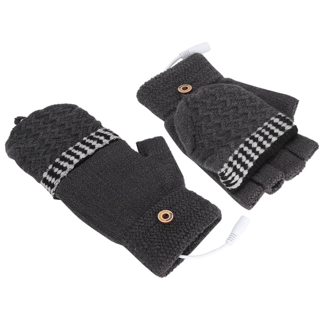 Guantes calefactables recargables, guantes calefactables recargables con USB, guantes cálidos para computadora portátil, guantes calefactables de rendimiento sólido