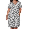 thumbnail image 3 of Pelotas de Golf vestido suelto con bolsillo vestidos elegantes para mujer vestidos de cóctel vestidos cortos daring fiesta mujer, 3 of 7