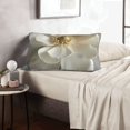 thumbnail image 6 of Pofeuu Elegant Ivory Flower Print Polyester Microfiber Plush Pillowcases, Super Soft and Cozy Pillow Case Covers with Envelop Closure（Pillow core not included）-20"x30", 6 of 6