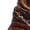 Multicolor, variant on jsaierl Vintage Print Color Matching High-heeled Fashion Belt Buckle Women's Boots