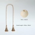 thumbnail image 2 of Minzimin Decor Wood Beads Garland Farmhouse Wall Hanging Decorations Natural Wooden Bead Tassel Decorative for Coffee Table Christmas and Prayer, 2 of 6