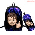 thumbnail image 3 of Roblox-mochila de dos piezas con estampado 3D periférico para estudiantes, bolso a todo color para lápices, bolso con cremallera de gran capacidad, 3 of 4
