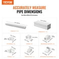 thumbnail image 4 of VEVOR Mini Split Line Set Cover 3-inch W 17.6Ft L, PVC Decorative Pipe Line Cover For Air Conditioner with 4 Straight Ducts & Full Components Easy to Install, Paintable for Heat Pumps, White, 4 of 9