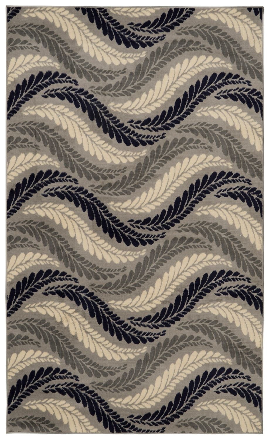 Capri Bridger Grey & Blue 4' 3" x 7' 3" Area Rug