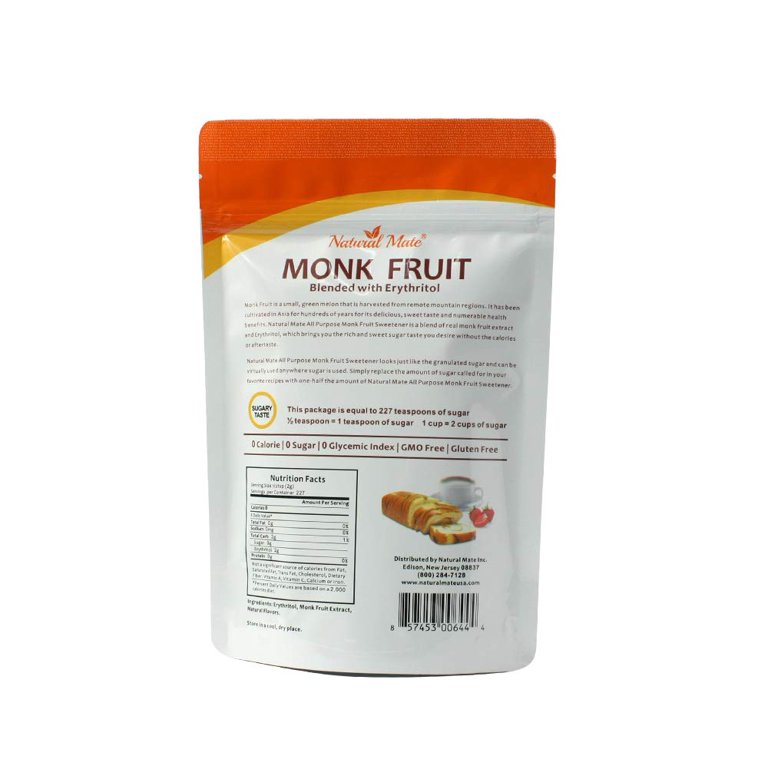 Monk Fruit Classic - All Purpose Sweetener (10oz/Bag) – Natural Mate USA